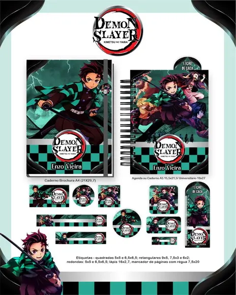 Arquivo de Corte Volta as Aulas Demon Slayer- compre 1 e Leve+5