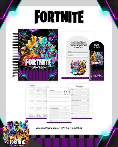 Arquivo de Corte Volta as Aulas Fortnite- compre 1 e Leve+5