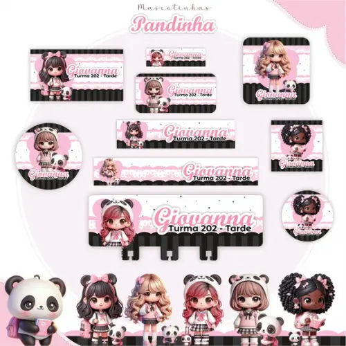 Arquivo de Corte Volta as Aulas Pandinha- compre 1 e Leve+5