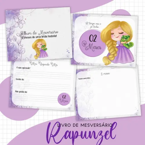 Arquivo Encadernação Rapunzel