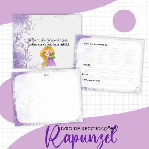 Arquivo Encadernação Rapunzel