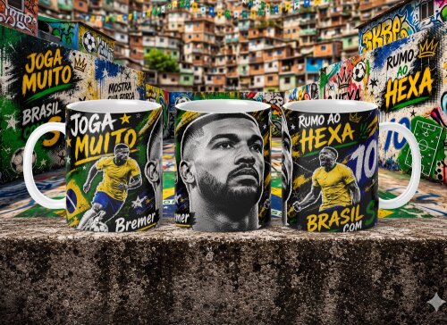 Arquivo para sublimação Arte Caneca Copa 26 - compre 1 e Leve+5