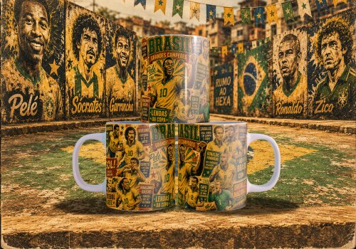 Arquivo para sublimação Arte Caneca e Bottons Copa 26 - compre 