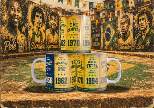 Arquivo para sublimação Arte Caneca e Bottons Copa 26 - compre 
