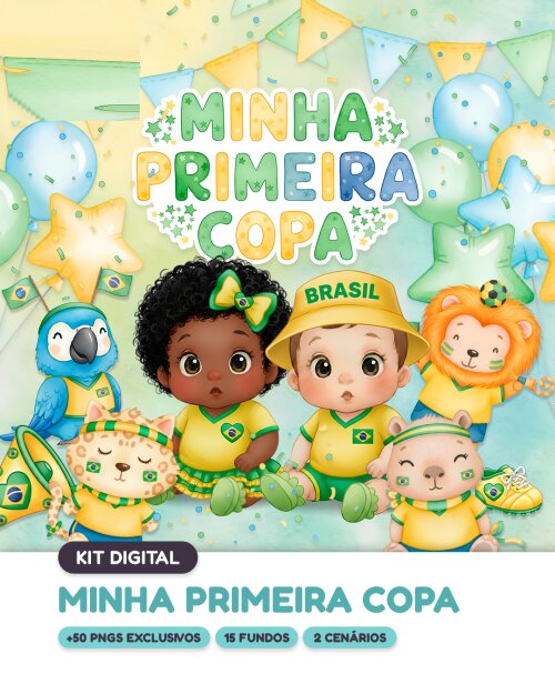 Arquivo de Cote Kit Digital Minha Primeira Copa - compre 1 e Leve+5