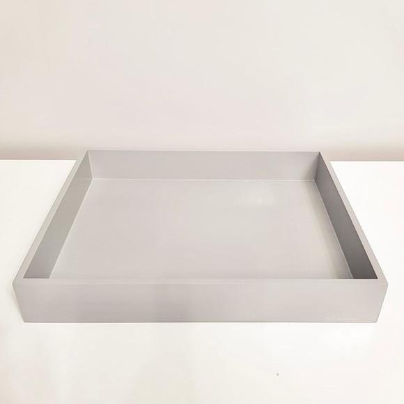 Bandeja 23x29cm Cinza para Kit Higiene Bebê