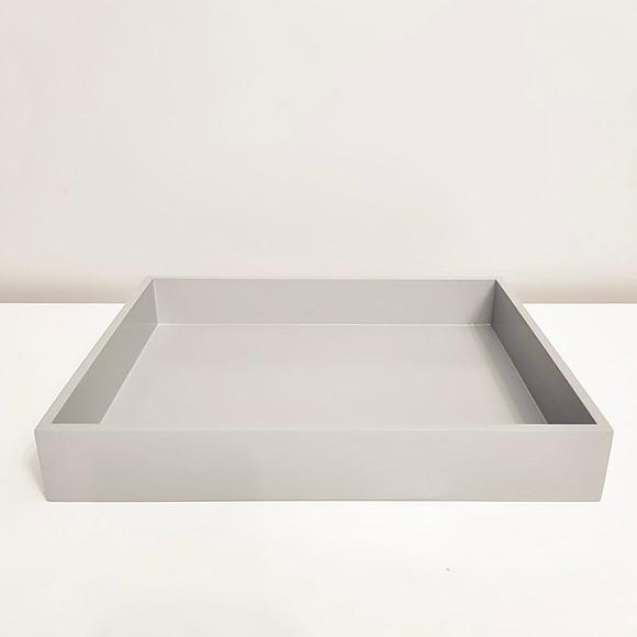 Bandeja 23x29cm Cinza para Kit Higiene Bebê