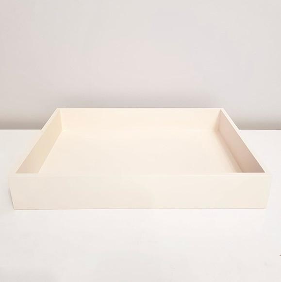 Bandeja 23x29cm Creme para Kit Higiene Bebê