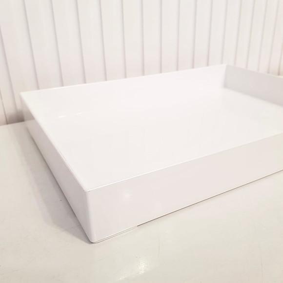 Bandeja 25x35cm Poliestireno Branca Kit Higiene Bebê