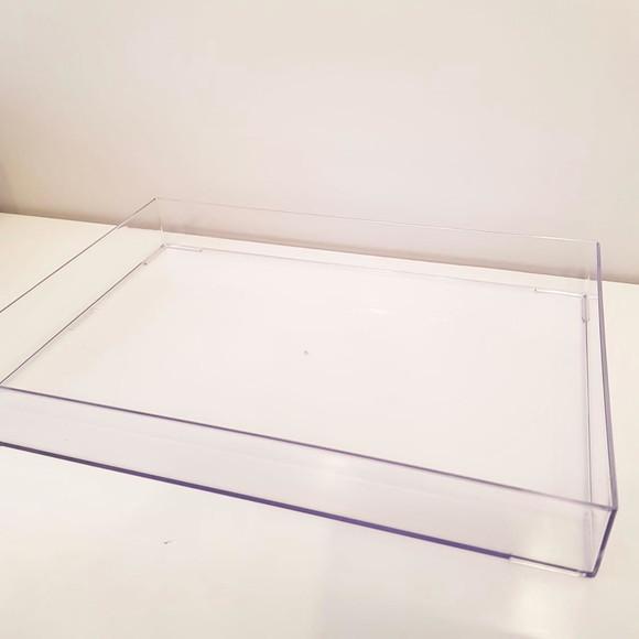 Bandeja 25x35cm Poliestireno Transparente