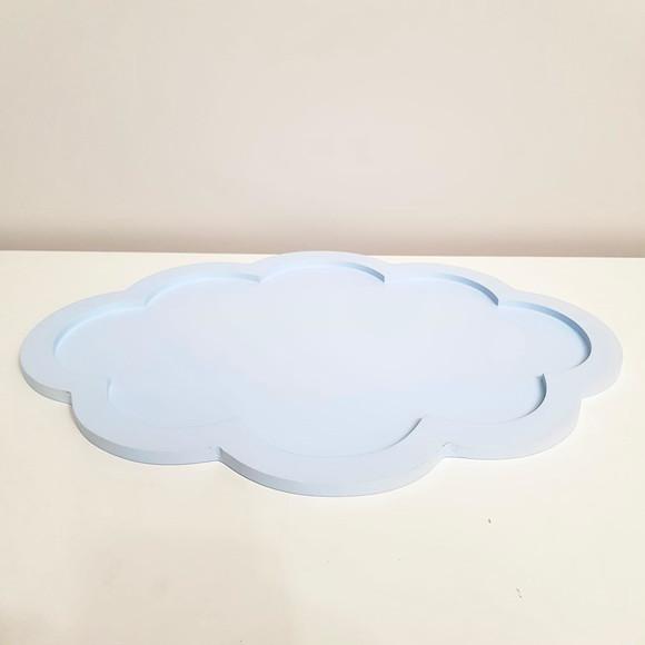 Bandeja 30x40cm Nuvem Azul Bebê para Kit Higiene Bebê