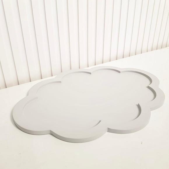 Bandeja 30x40cm Nuvem Cinza para Kit Higiene Bebê