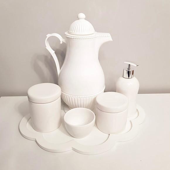 Bandeja 30x40cm Nuvem Branca para Kit Higiene Bebê