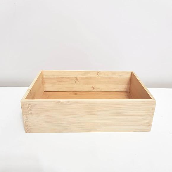 Caixa Organizadora de Bambu 15x23cm