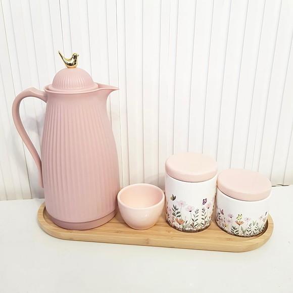 Garrafa Térmica 1l Mazar Rosa Milkshake