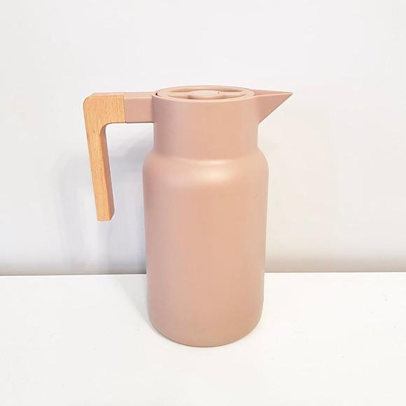 Garrafa Térmica 1l Organic Nude - Cabo em Fibra de Bambu
