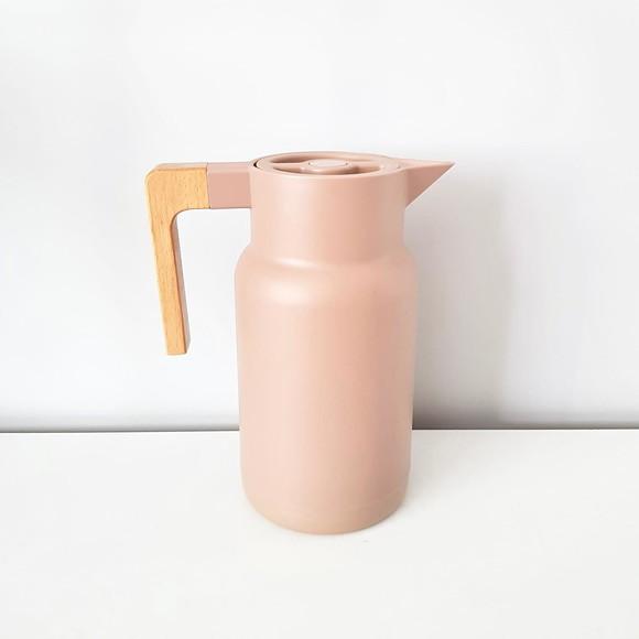 Garrafa Térmica 1l Organic Nude - Cabo em Fibra de Bambu