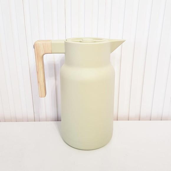 Garrafa Térmica 1l Organic Verde Menta - Cabo em Bambu