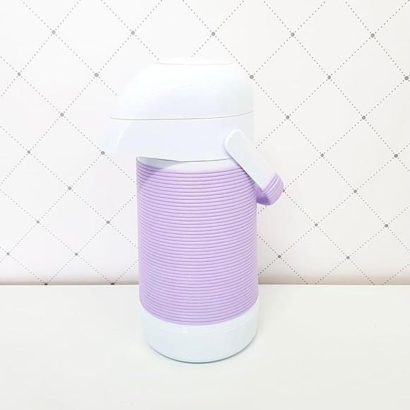 Garrafa Térmica com Capa Alinhavada Lilás para Higiene