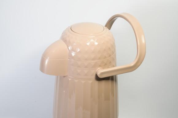 Garrafa Térmica Valentina 1l Bege Areia para Kit Higiene