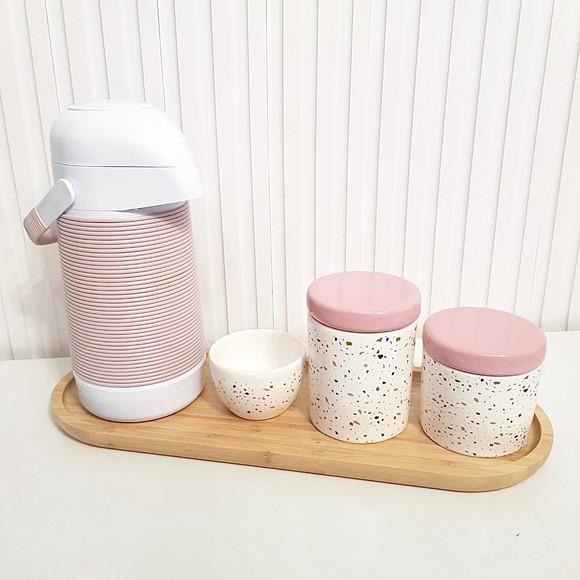 Kit Higiene 16x44cm Granilite Rosa + Rosa Antigo