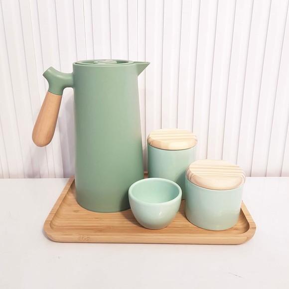 Kit Higiene 23x33cm Verde Bebê Pinus - Nórdica