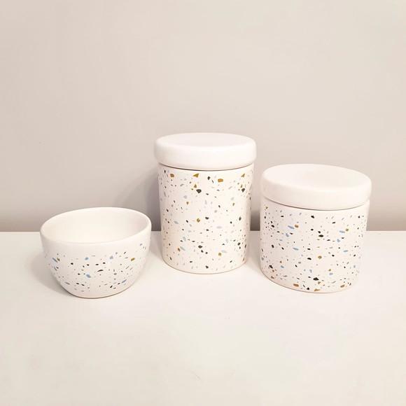 Kit Higiene 3 Pçs Granilite Azul Bebê