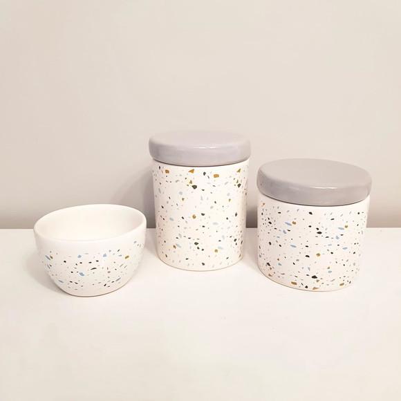 Kit Higiene 3 Pçs Granilite Azul Bebê