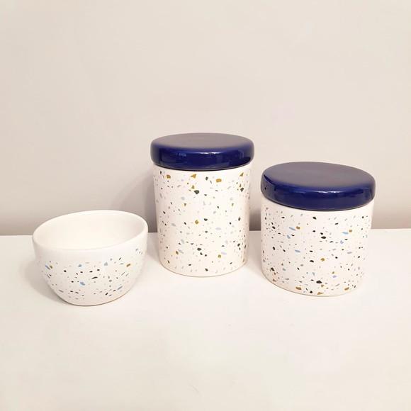 Kit Higiene 3 Pçs Granilite Azul Bebê
