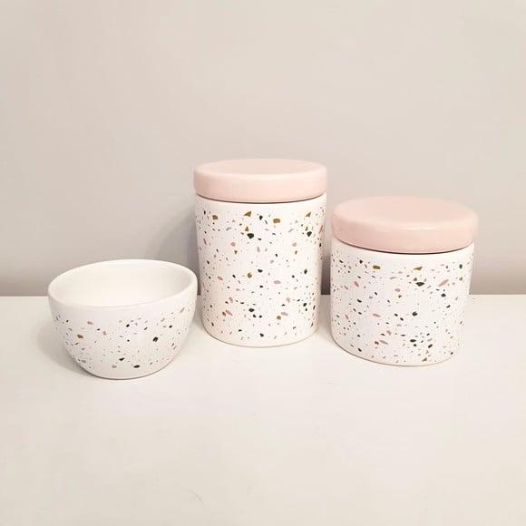 Kit Higiene 3 Pçs Granilite Rosa Rosé