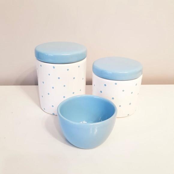 Kit Higiene 3 Peças Poás Azulbebê