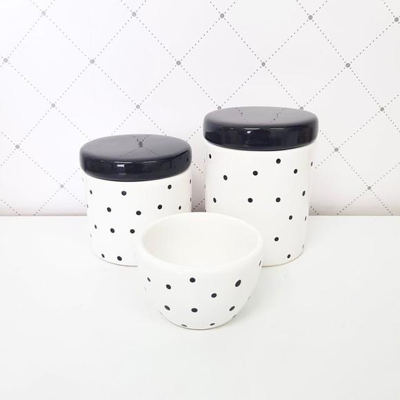 Kit Higiene 3 Peças Preto Poás