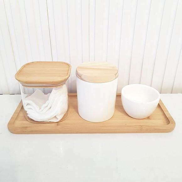 Kit Higiene Bebê 15x36cm Branco - Bellacotton