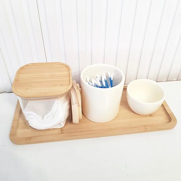 Kit Higiene Bebê 15x36cm Creme - Bellacotton