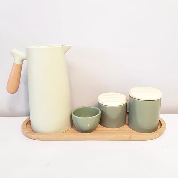 Kit Higiene Bebê 16x44cm Verde Militar / Oliva Térm. Nórdica