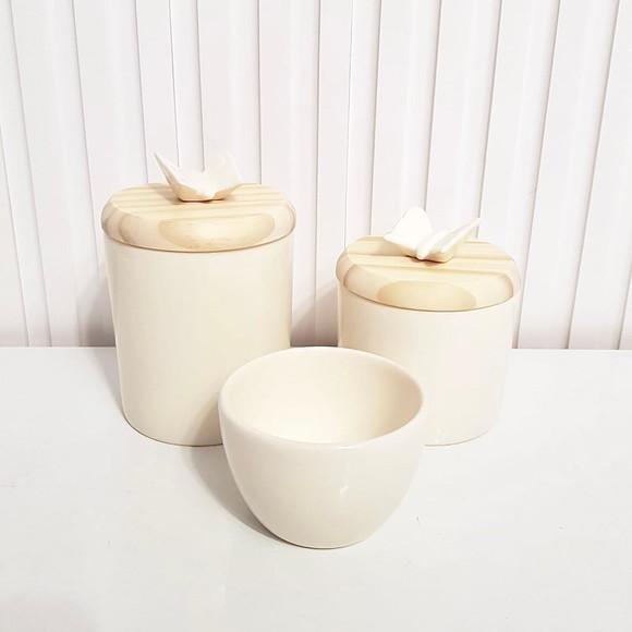 Kit Higiene Bebê 3 Peças Creme Aplique Borboleta - Pinus