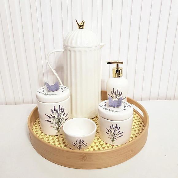 Kit Higiene Bebê Menina Lavanda Lilás - Bird + Palhinha