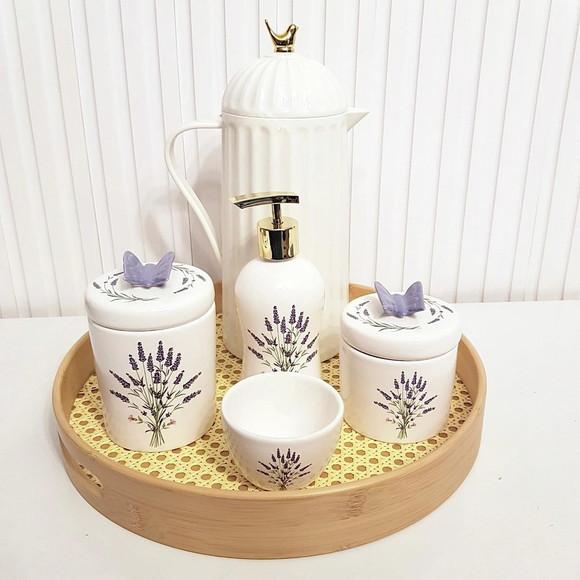 Kit Higiene Bebê Menina Lavanda Lilás - Bird + Palhinha