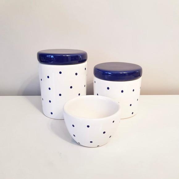 Kit Higiene Bebê Menino 3 Peças Poás Azul Marinho
