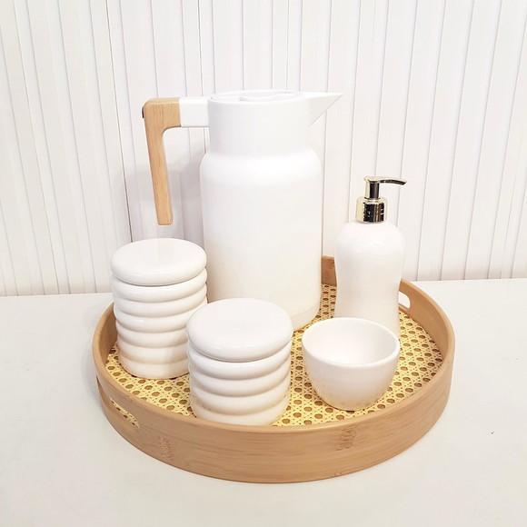 Kit Higiene Ondulado Branco - Palhinha + Organic