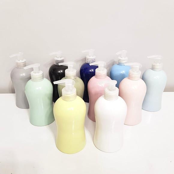 Porta Álcool-gel / Sabonete Cerâmica Liso Várias Cores