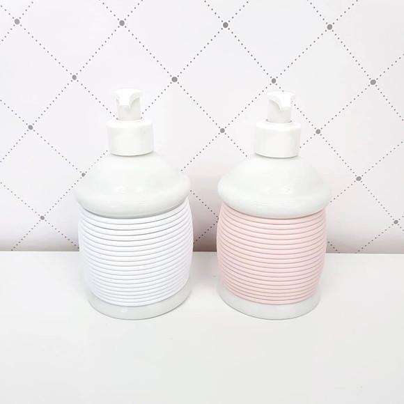 Porta Álcool-gel Porcelana com Alinhavado - Várias Cores