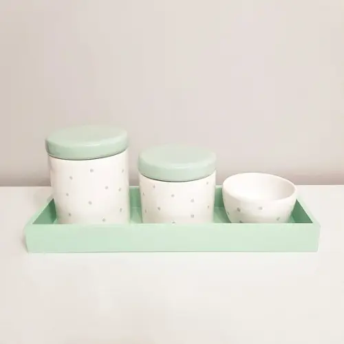 Bandeja 11x31cm Pp Verde Bebê