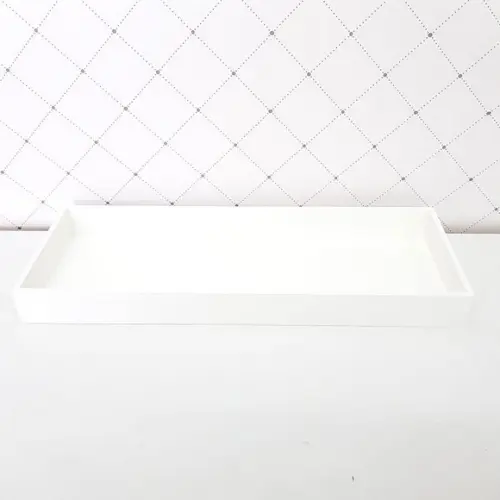 Bandeja 16x45cm Branca para Kit Higiene Bebê