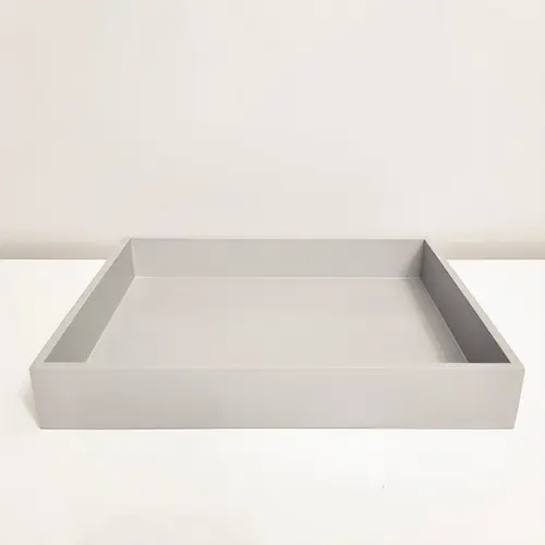 Bandeja 23x29cm Cinza para Kit Higiene Bebê
