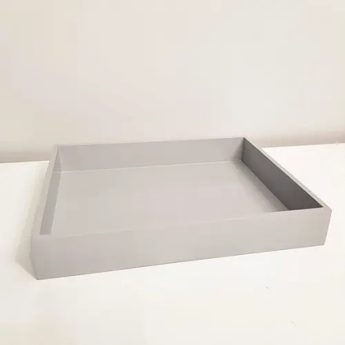 Bandeja 23x29cm Cinza para Kit Higiene Bebê