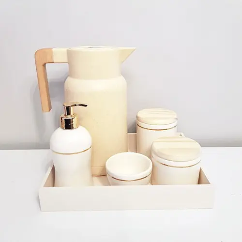 Bandeja 23x29cm Creme para Kit Higiene Bebê