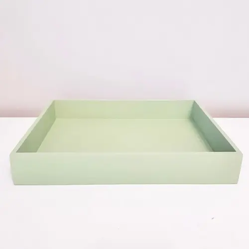 Bandeja 23x29cm Verde Pistache para Kit Higiene Bebê
