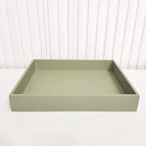 Bandeja 23x29cm Verde Militar / Oliva para Kit Higiene Bebê