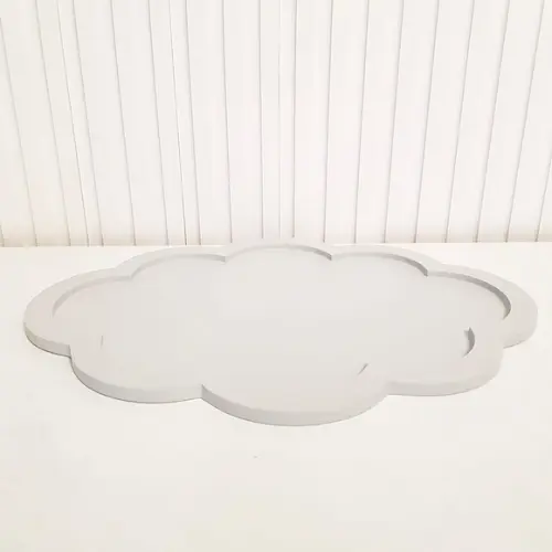 Bandeja 30x40cm Nuvem Cinza para Kit Higiene Bebê